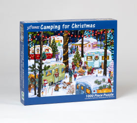 PFG Camping For Christmas, Randy Wollenmann (1000pcs) (Usage/Used - PUZZLES FOR GOOD)